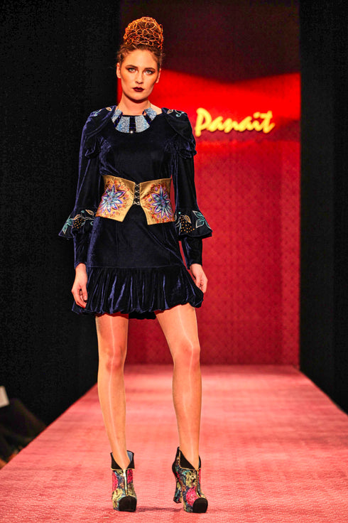 Rochie catifea G3723